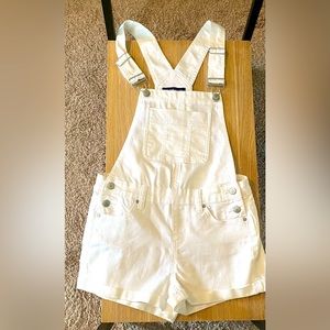 Blue Spice White Shortalls (short overalls)